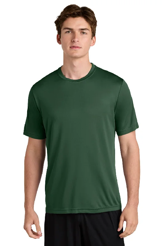 short sleeve shirts with pocket -Sport-Tek Mens Competitor Moisture Wicking Short Sleeve Crewneck T-Shirt - Forest Green