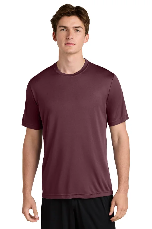 slim-fit short sleeve t-shirt for women -Sport-Tek Mens Competitor Moisture Wicking Short Sleeve Crewneck T-Shirt - Maroon