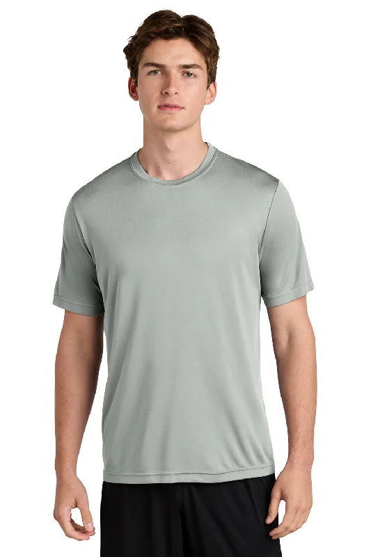 plain white short sleeve t-shirt -Sport-Tek Mens Competitor Moisture Wicking Short Sleeve Crewneck T-Shirt - Silver Grey