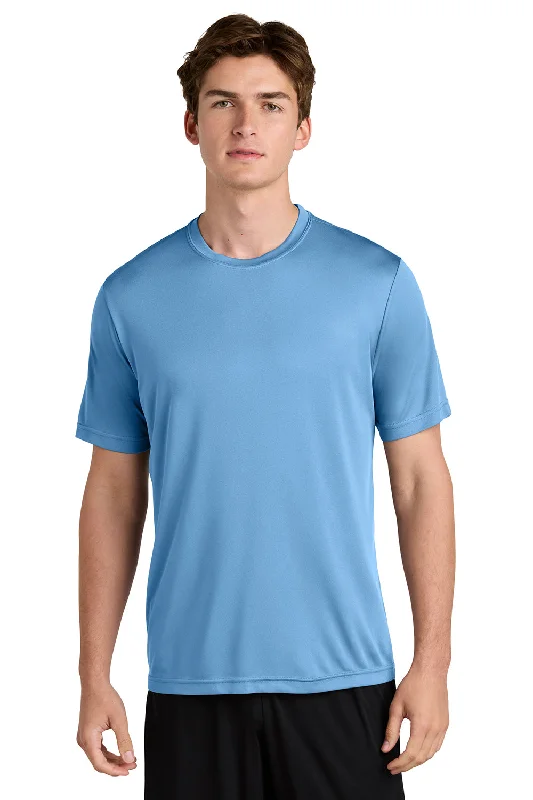 short sleeve t-shirt with logo -Sport-Tek Mens Competitor Moisture Wicking Short Sleeve Crewneck T-Shirt - Carolina Blue