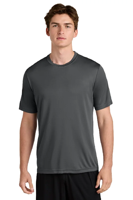 basic short sleeve t-shirt -Sport-Tek Mens Competitor Moisture Wicking Short Sleeve Crewneck T-Shirt - Iron Grey