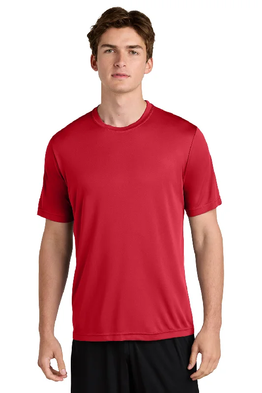 cotton short sleeve t-shirt -Sport-Tek Mens Competitor Moisture Wicking Short Sleeve Crewneck T-Shirt - True Red