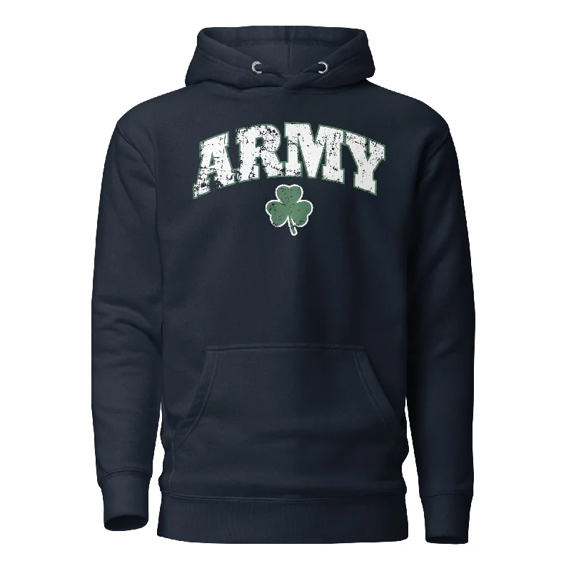 hoodie for minimalist chic -Army St Patrick's Day Arch Hoodie