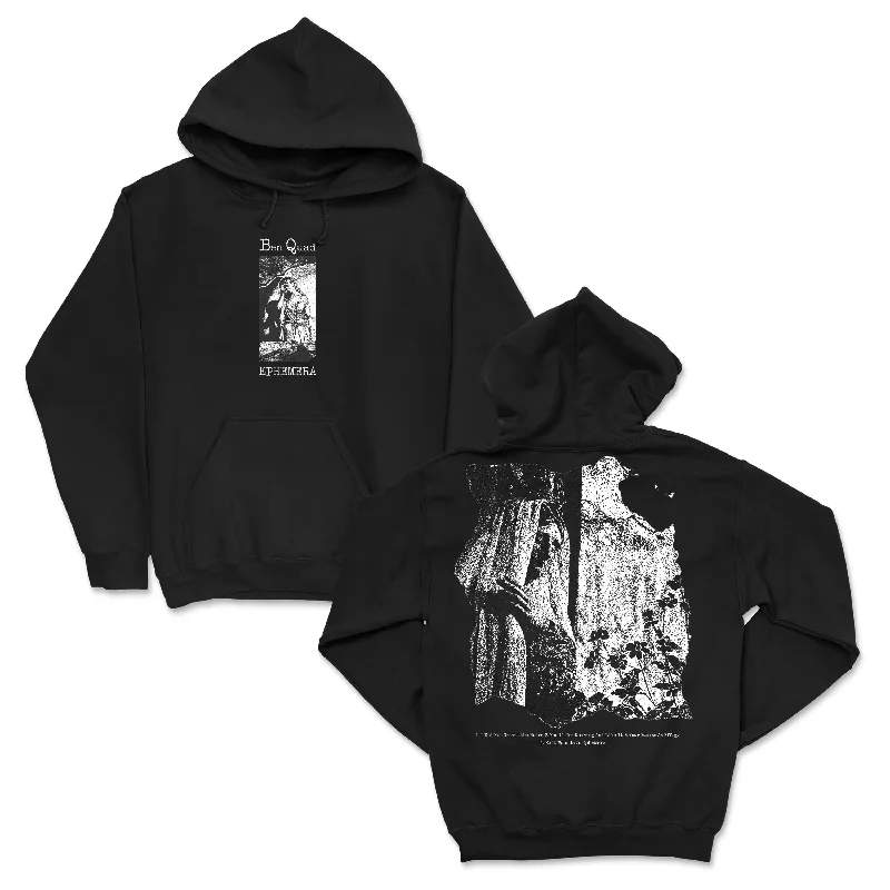 hoodie with designer logo -Album Black - Pullover