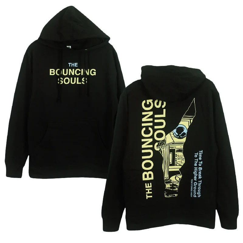 hoodie for casual wear all year -Break Through Black - Pullover