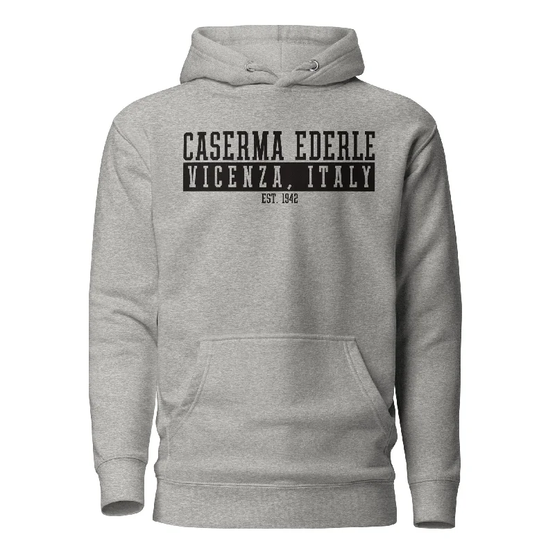 hoodie for layering in colder months -Caserma Ederle Hoodie