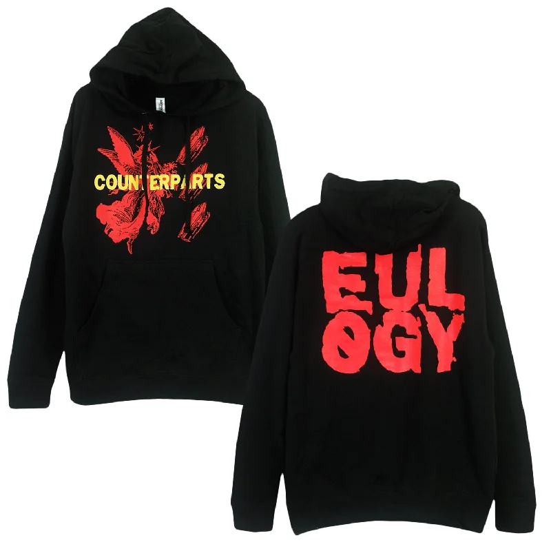 hoodie with classic appeal -Eulogy Black - Pullover