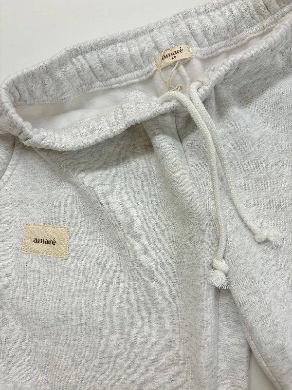 hoodie with oversized drawstrings -COZY Bottoms (cloud gray)