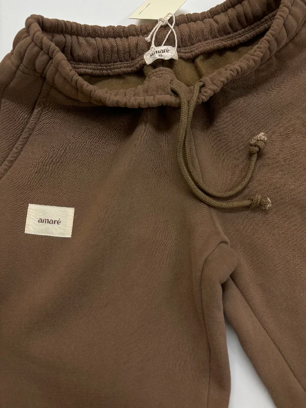 hoodie with subtle luxury details -COZY Bottoms (cocoa)