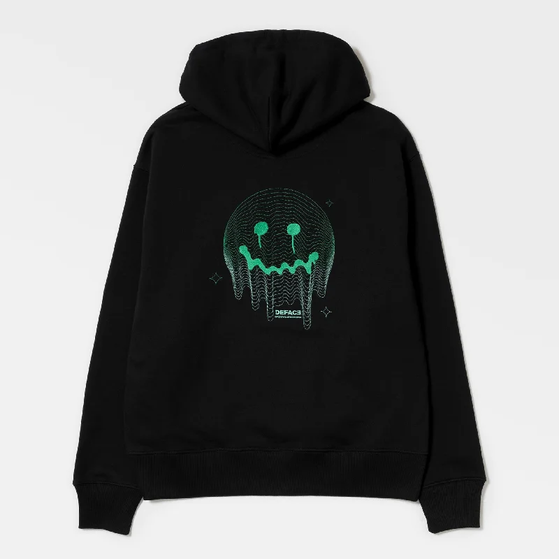 hoodie with cool statement designs -Deface TOPO Hoodie (Black/Green)