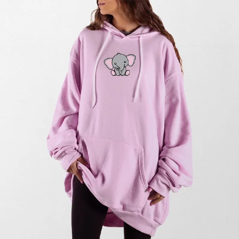 hoodie with trendy details -Elephant Giant Hoodie