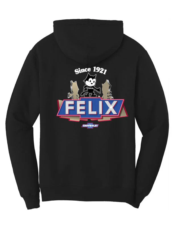 hoodie with a modern, edgy feel -Felix Chevrolet Iconic Dealership Landmark Hoodie