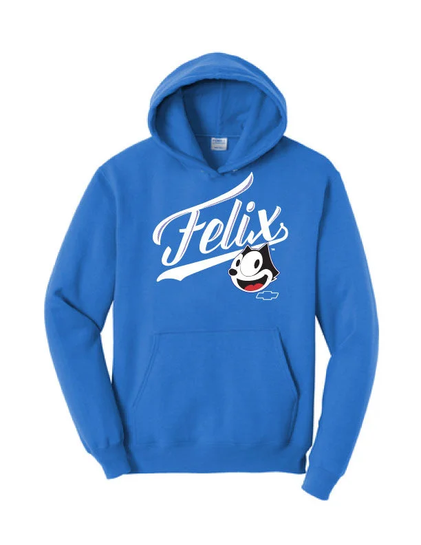 hoodie with tailored sleeves -Felix Chevrolet Royal Blue Hoodie