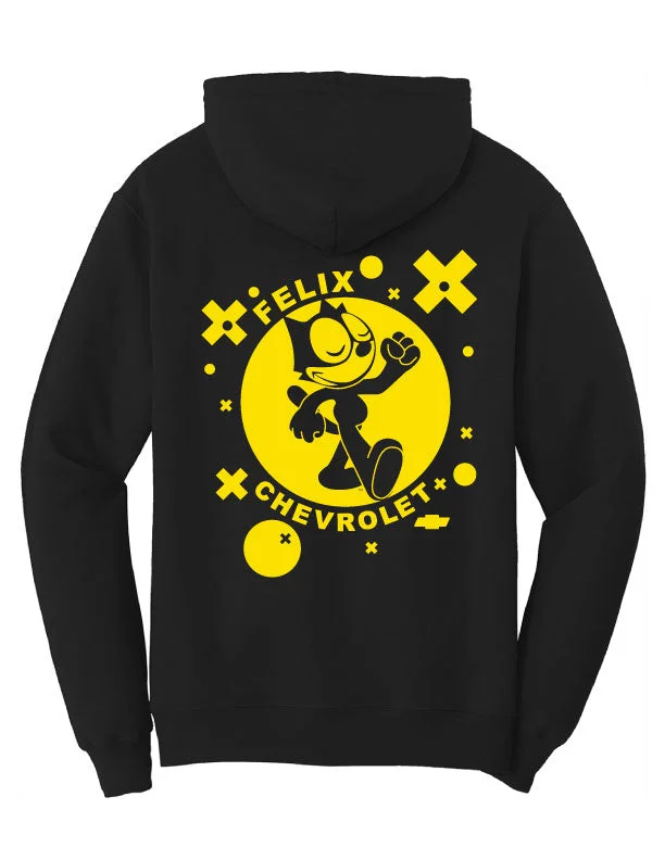 hoodie with oversized sleeves -Felix The Cat Retro 1940 Bag of Tricks Hoodie