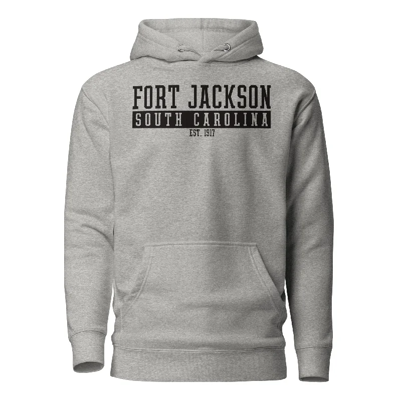 hoodie with athleisure vibes -Fort Jackson Hoodie