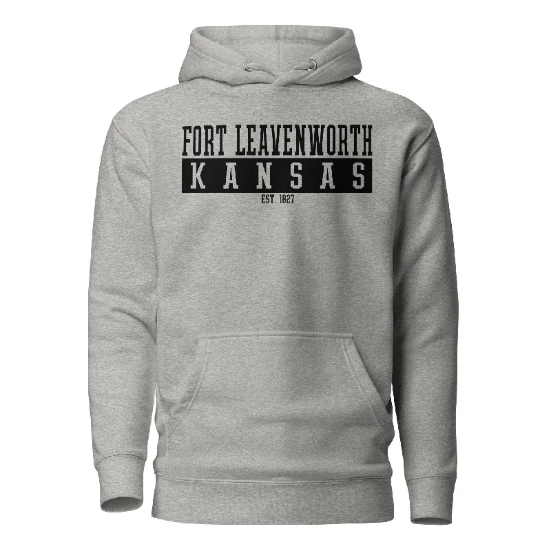 hoodie for winter workouts -Fort Leavenworth Hoodie