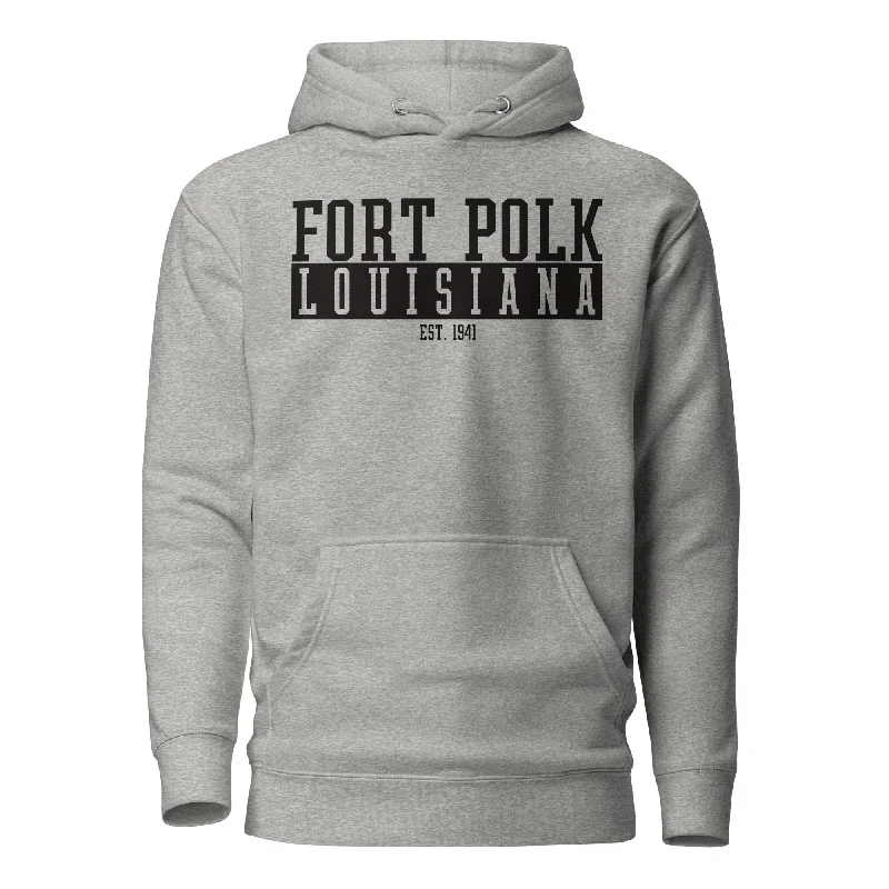 hoodie with soft cotton blend -Fort Polk Hoodie