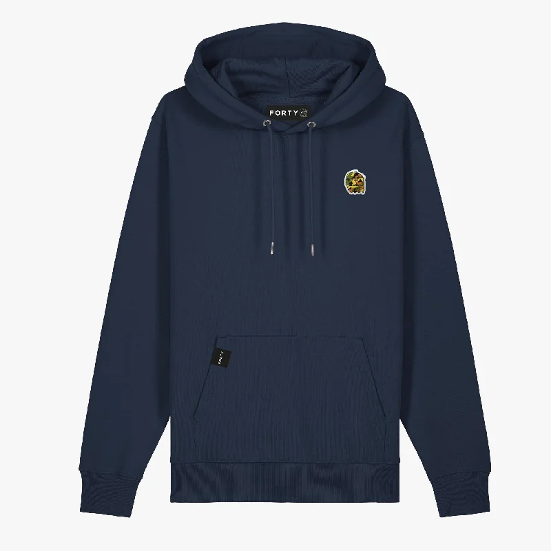 hoodie for fitness enthusiasts -FORTY Tom Hoodie 2.0 (Navy)