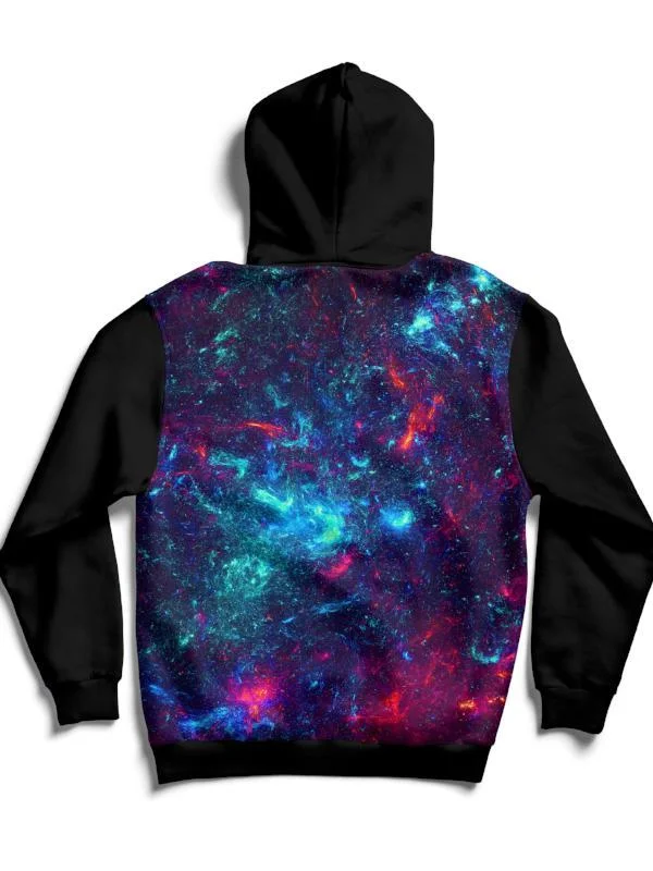 hoodie for street style fashion -Galaxy 40 Back Panel Unisex Hoodie