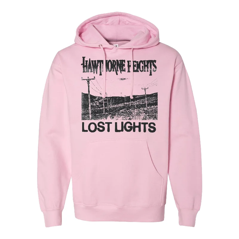 hoodie with a bold statement -Lost Lights Pink - Hoodie