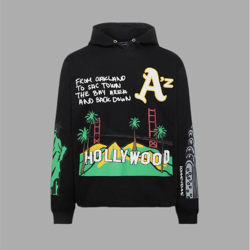 hoodie for premium comfort -Homme Femme Cali to NYC Hoodie Black