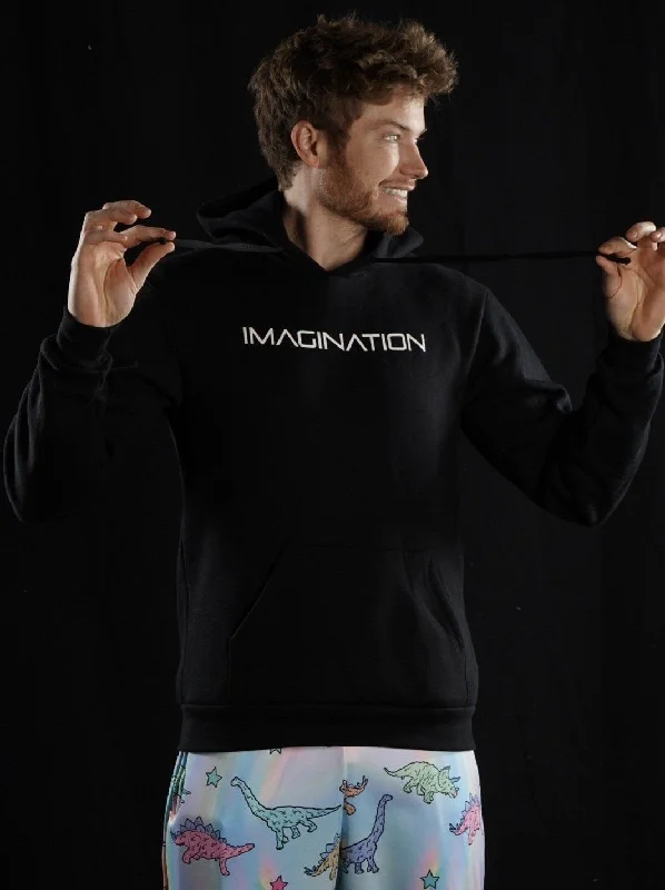 hoodie with sleek neckline -Imagination Pullover Hoodie