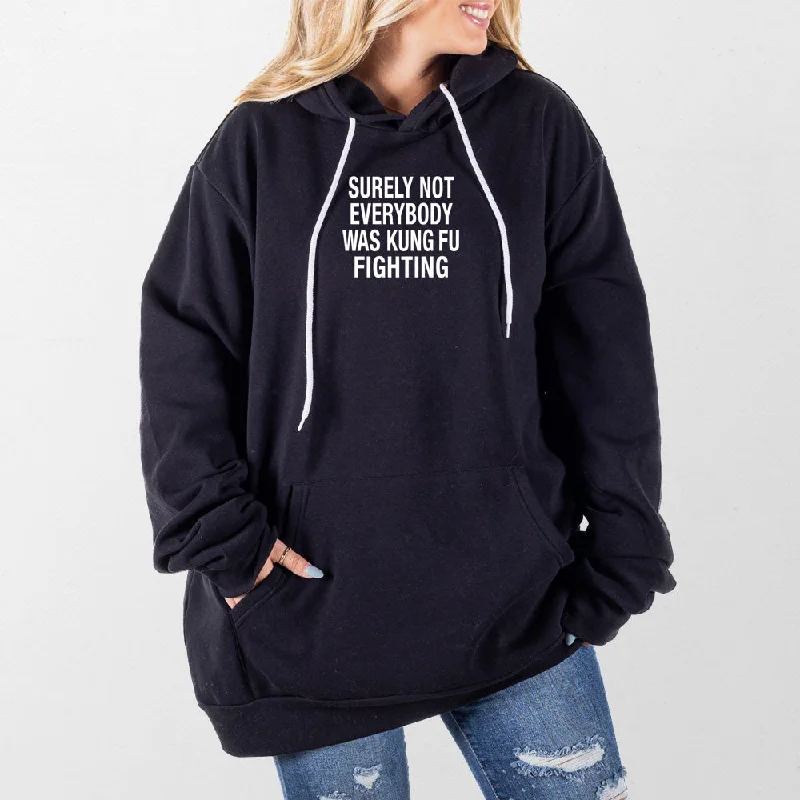 hoodie with fun graphic prints -Kung Fu Fighting Giant Hoodie