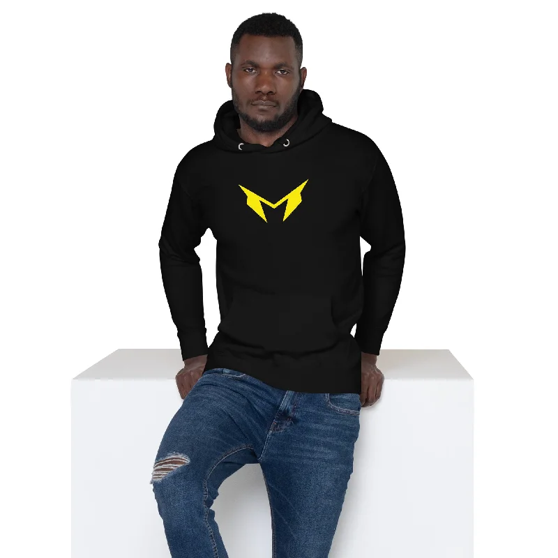 hoodie with statement zippers -Menace Dark Hoodies