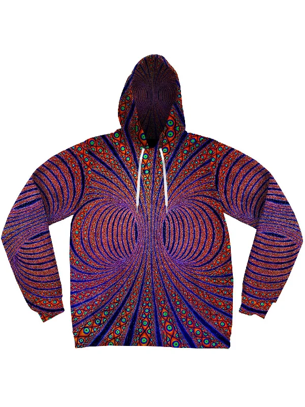 hoodie for relaxing at home -Neon All Seeing Torus Unisex Hoodie