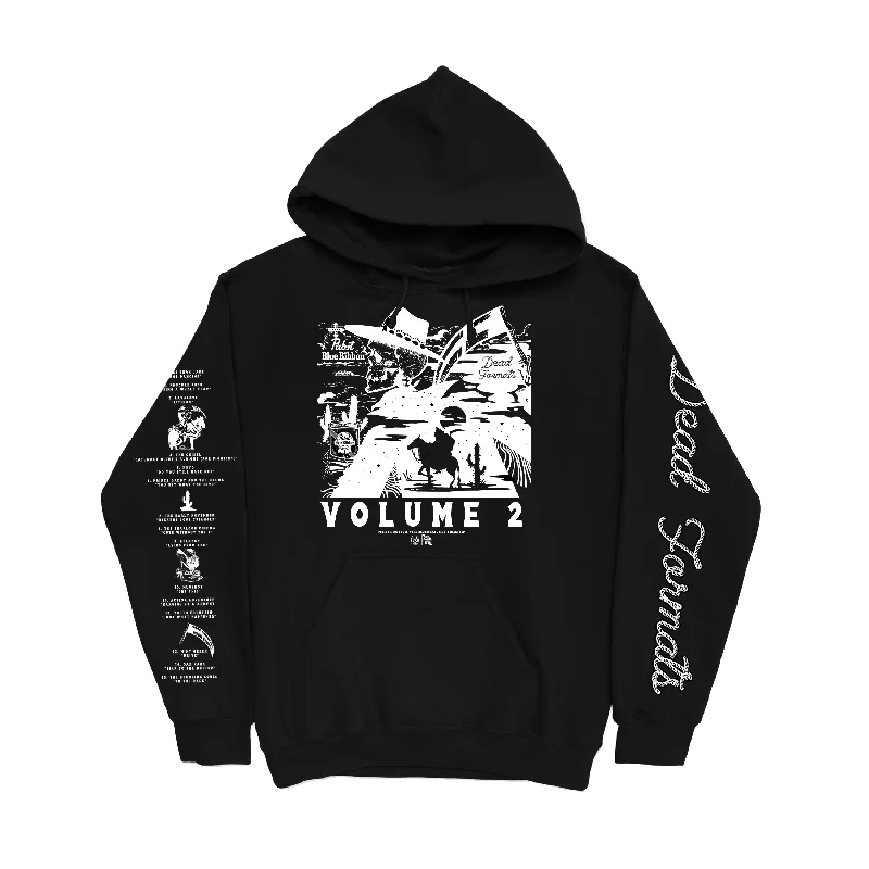 hoodie with athleisure vibes -Dead Formats Volume 2 Black - Pullover