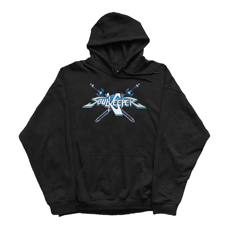 hoodie for keeping cozy indoors -Swords Black - Pullover