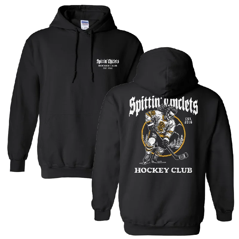 hoodie with relaxed silhouette -Spittin Chiclets Skullet Hoodie