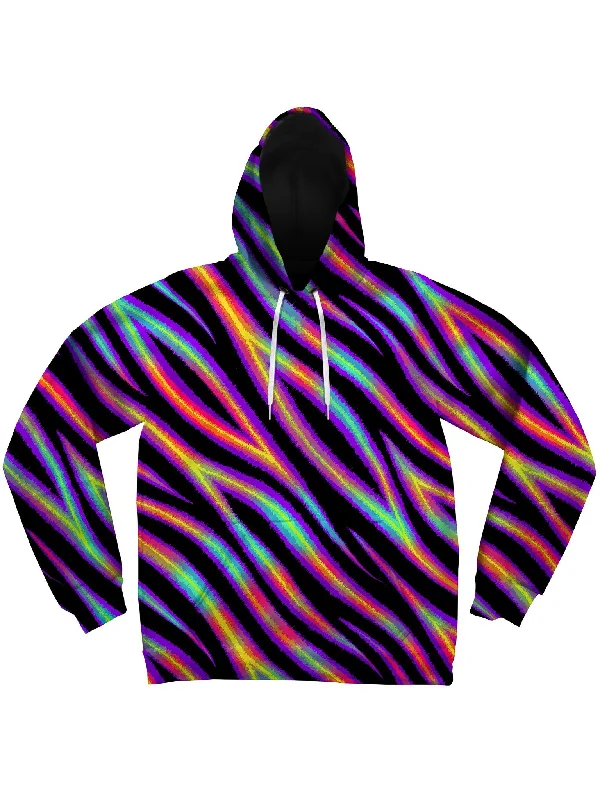 hoodie with soft cotton blend -Tiger Stripes (Colorful) Unisex Hoodie