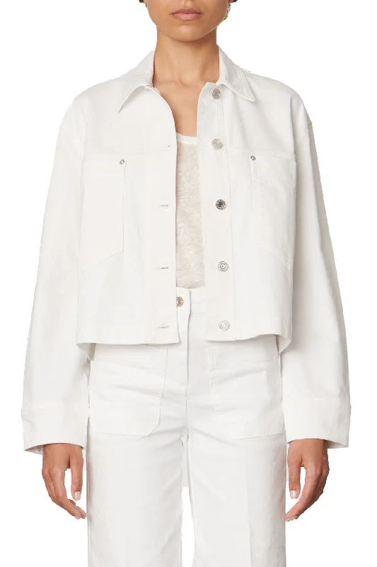 men’s trench coat for winter-Barnabe White Jacket