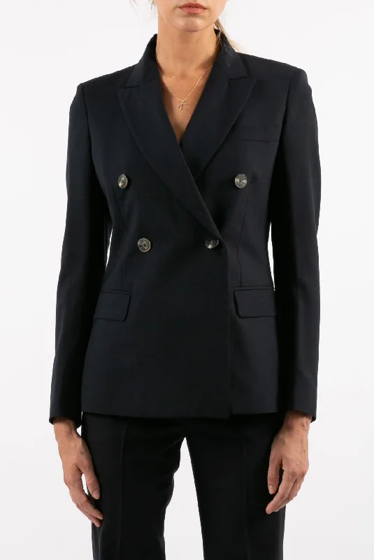 plus size winter jacket-Bice Navy Blazer