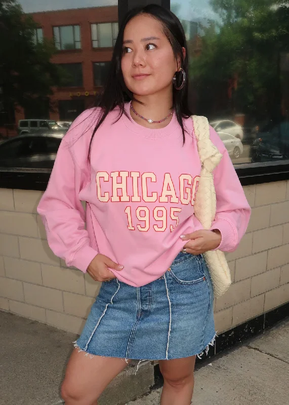 hoodie with designer logo -Chicago 1995 Crewneck