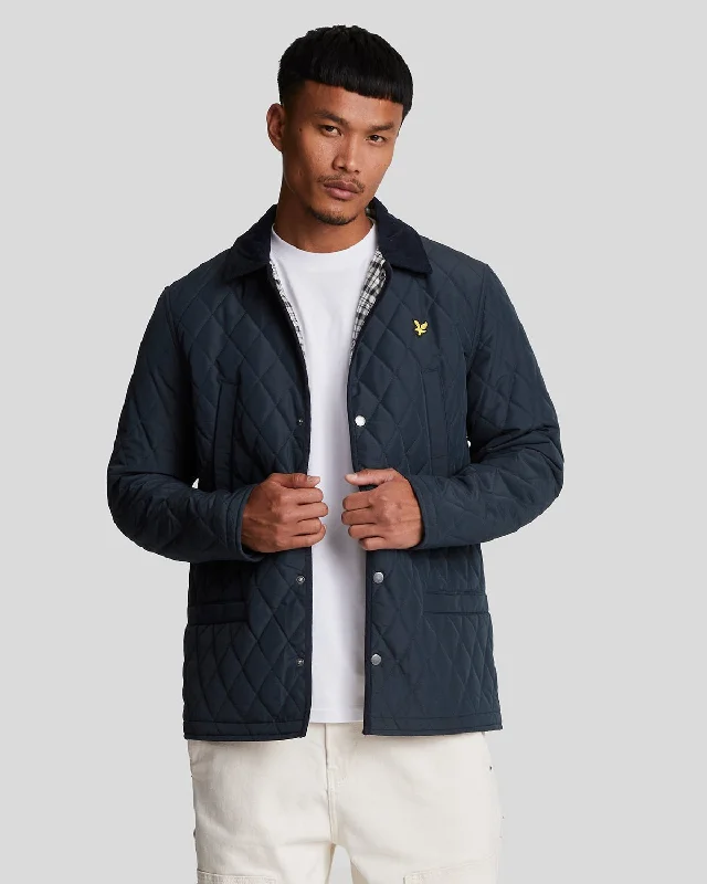 black quilted jacket for men-Quilted Jacket