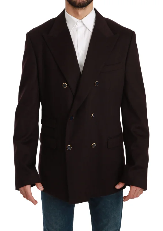 hoodie jacket for men-Dolce & Gabbana Elegant  Taormina Cashmere Men's Blazer