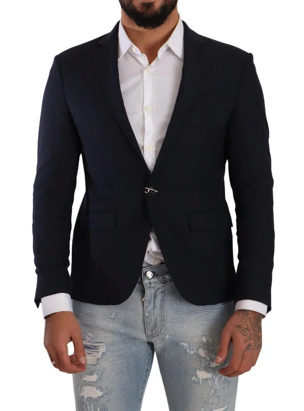 high-tech insulated jacket-Domenico Tagliente   Single Breasted Slim Fit Men's Blazer