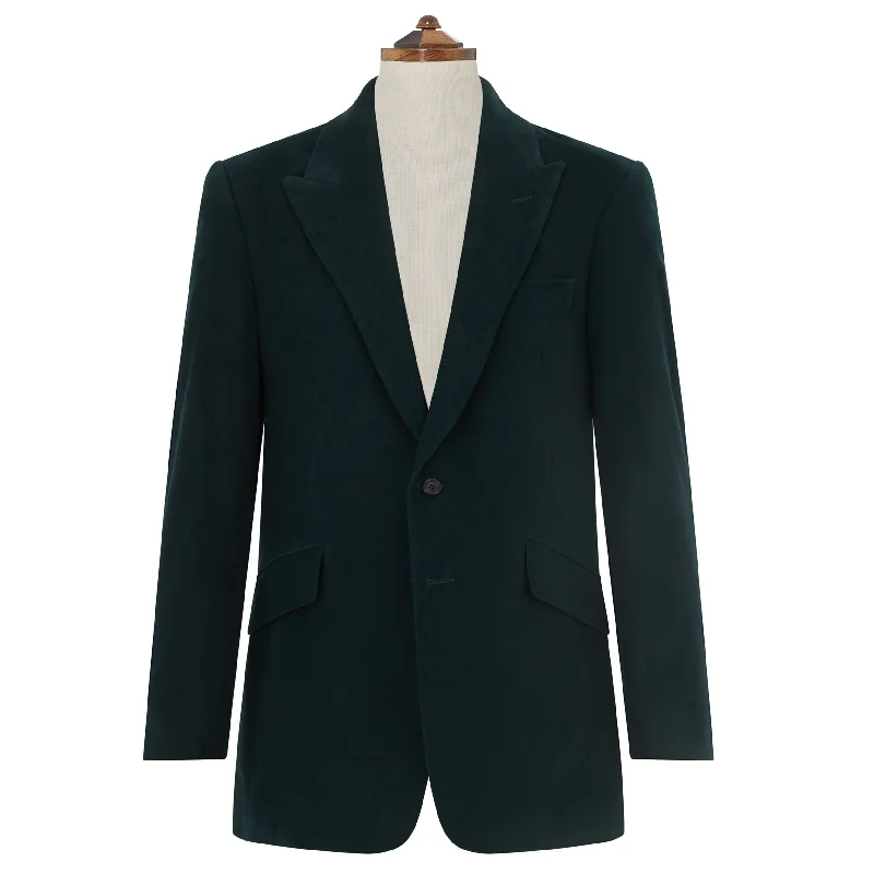 men’s insulated jacket-Faulkner Teal Moleskin Jacket