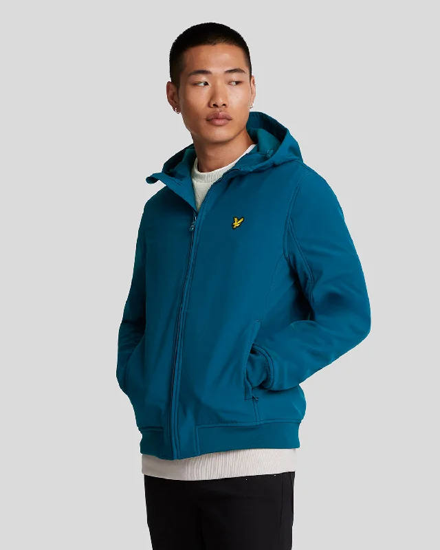 cold weather bomber jacket-Fleece Back Softshell Jacket