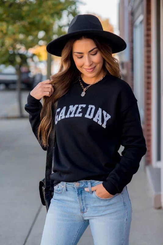 hoodie with a bold statement -Game Day Graphic Crewneck