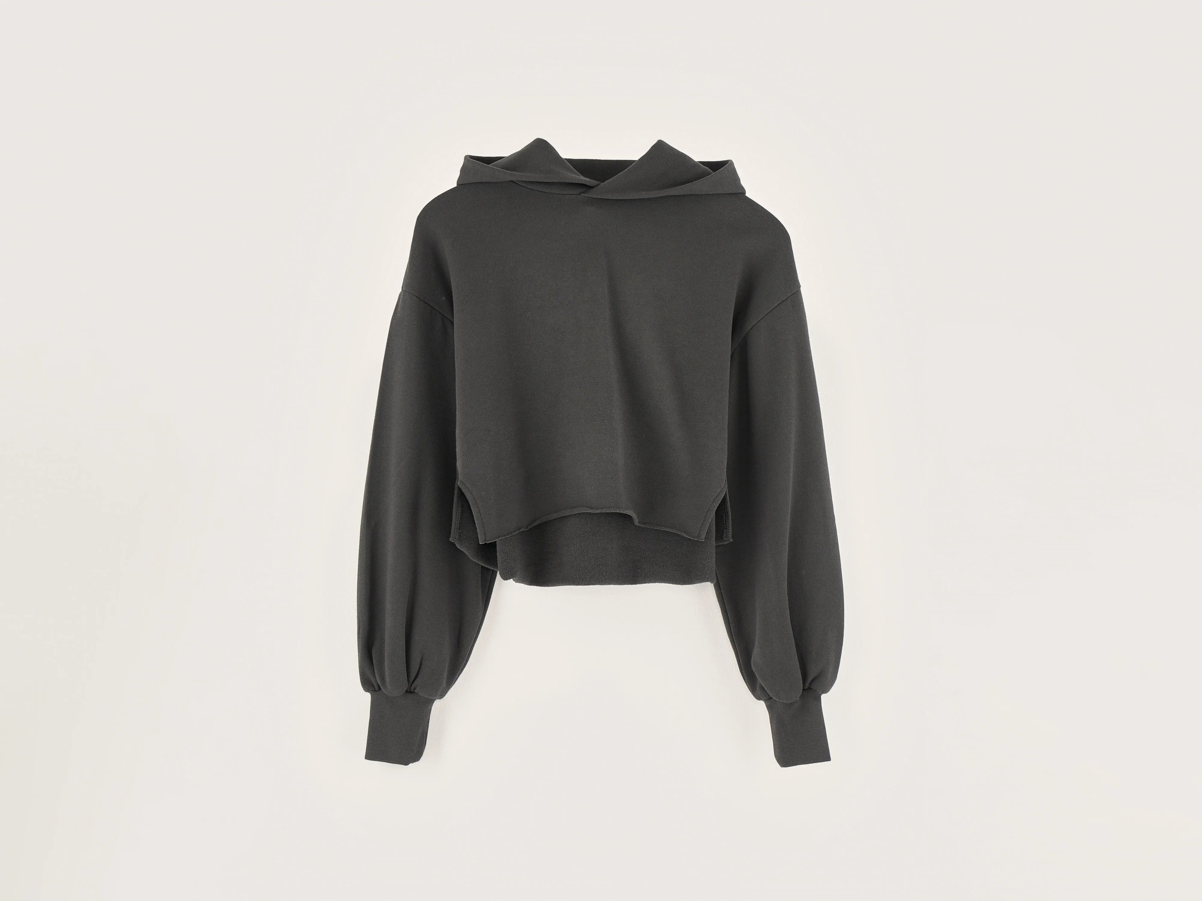 hoodie for fitness enthusiasts -Felico cropped hoodie (242 / G / BLACK SAND)