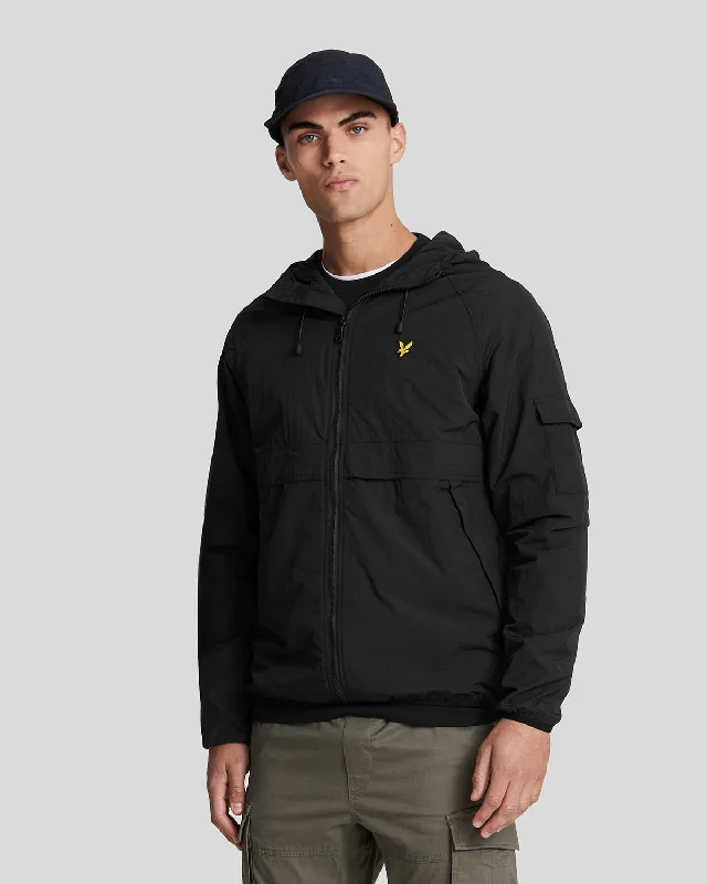 lightweight fleece jacket-Hooded Windbreaker Jacket