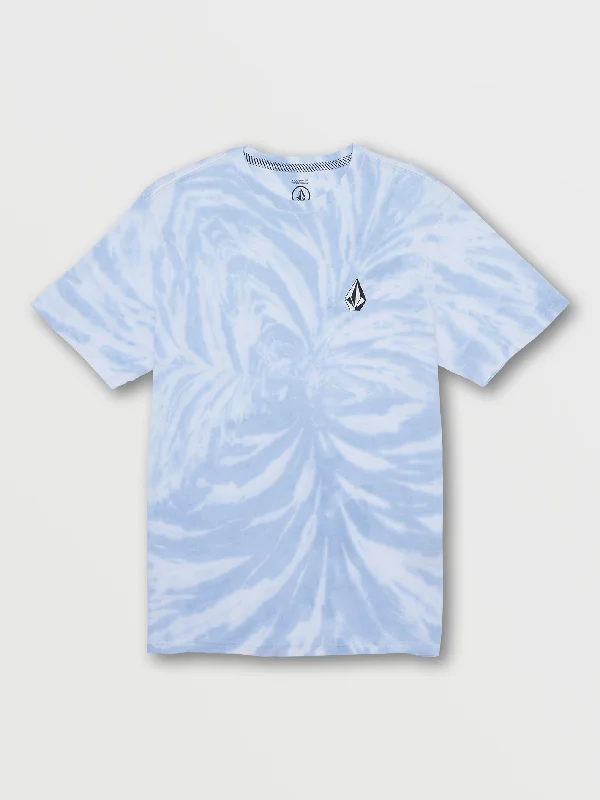 soft fabric short sleeve t-shirt -Iconic Stone Dye Short Sleeve Tee - Celestial Blue