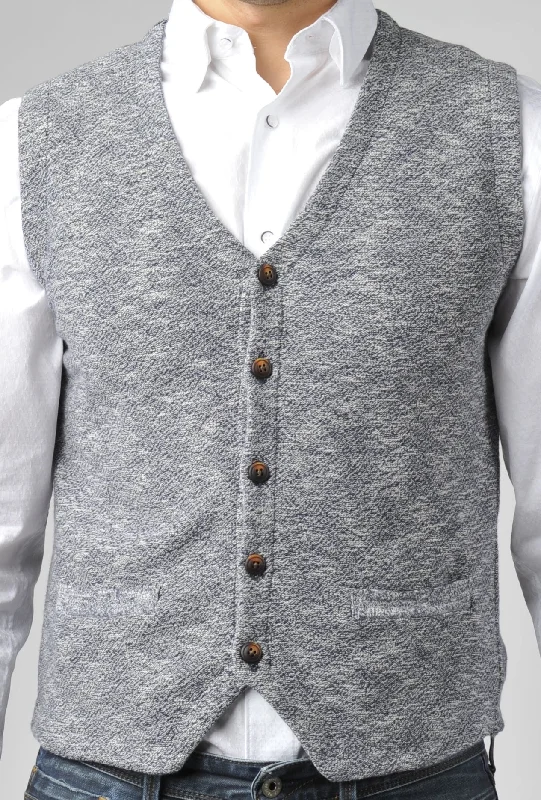 men’s waterproof rain jacket-Indigo & Grey Sweater Vest