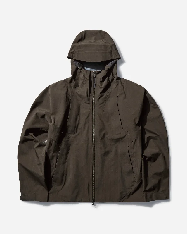 reversible jacket for winter-Men's Goldwin GORE-TEX 3L Shell Jacket Black Olive