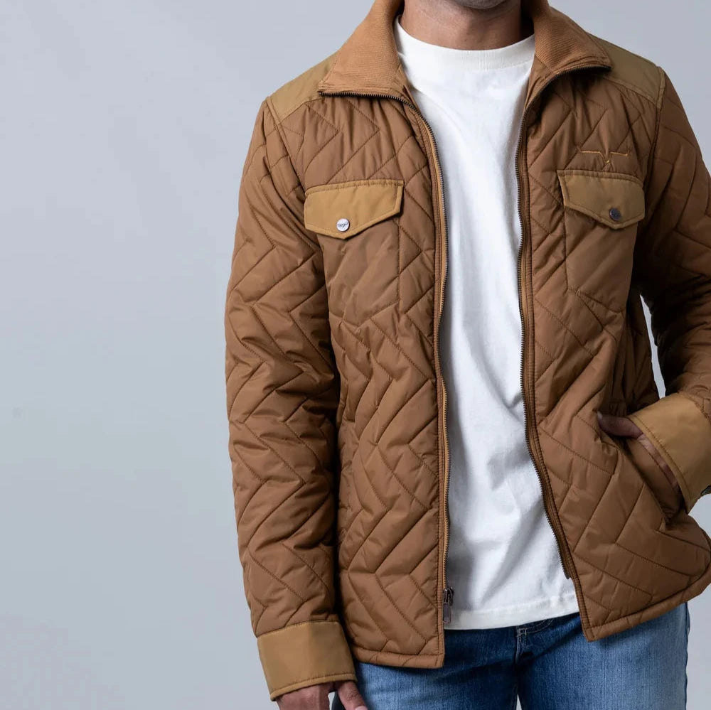 casual outerwear jacket-Kimes Ranch Men's Skink Jacket in Brown