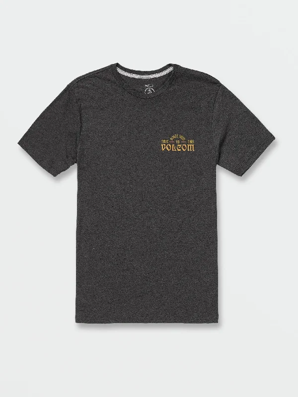 sporty short sleeve t-shirt -Legend Short Sleeve Tee - Dark Black Heather