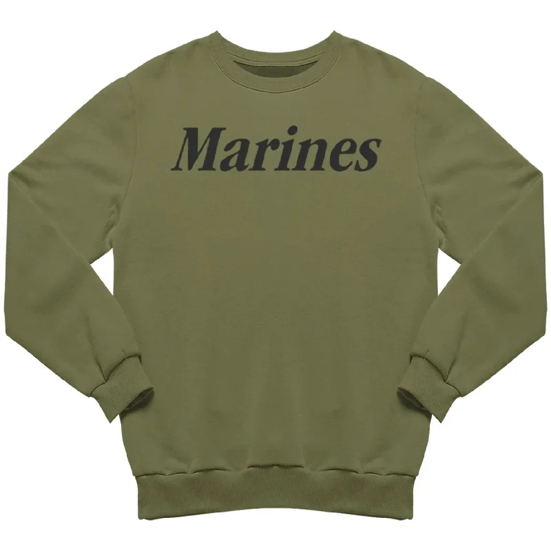 hoodie for casual street looks -Marines Sweatshirt